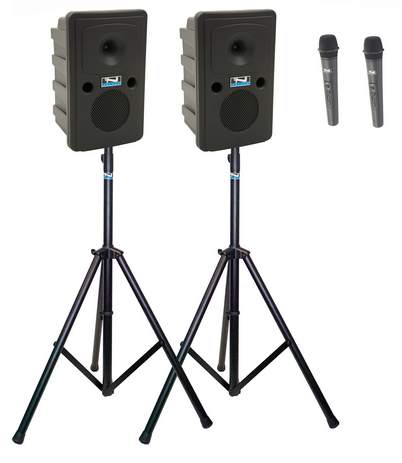 GO GETTER PAIR, (XU2, AIR), BATTERY POWERED PA,  ANCHORAIR / 2 WIRELESS MICS: HANDHELD WH-LINK